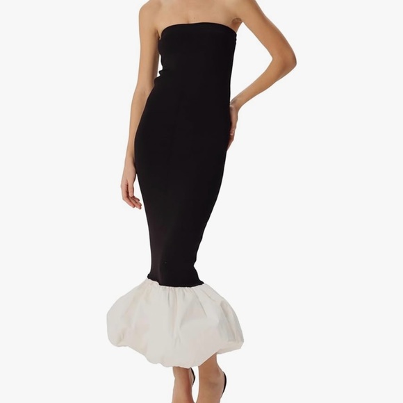 Ronny Kobo Collection Dresses & Skirts - Ronny Kobo Uttara Black and White Mermaid Dress